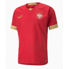 Herren Fußballbekleidung Serbien Heimtrikot WM 2022 Kurzarm